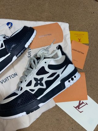 Zapatillas Louis Vuitton Skate Negras y Blancas
