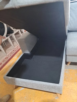 Sofá Cama Gris Moderno