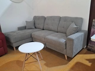 Sofá Cama Gris Moderno