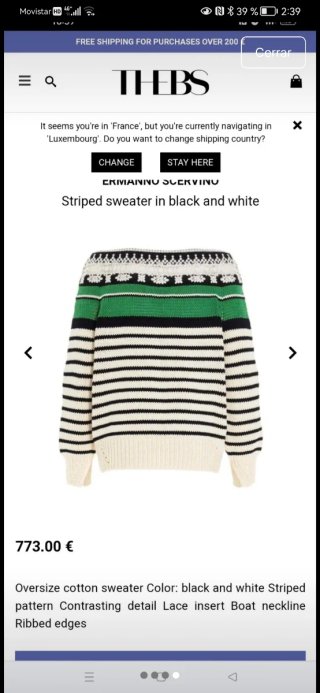 Jersey Ermanno Scervino Rayas Verde Blanco