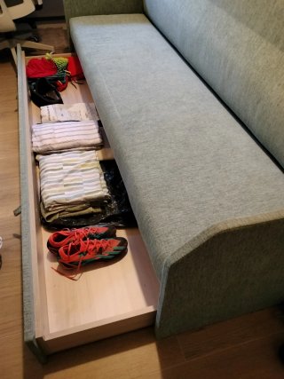 Cama abatible+colchon105 con sofá y con cama nido