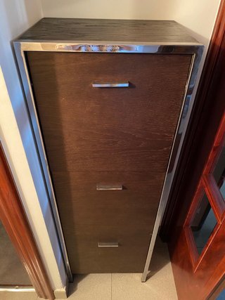 Zapatero madera wengue 3 puertas