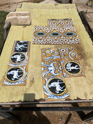 Azulejos antiguos decorados