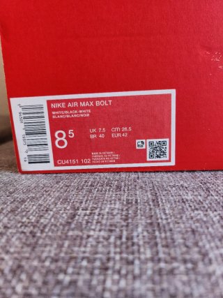 Zapatillas Nike Air Max Bolt Blancas y Negras