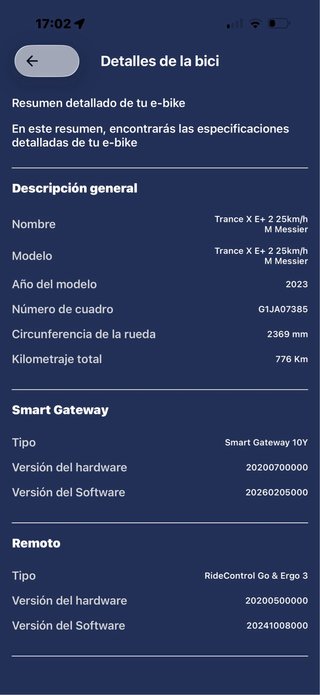 Bicicleta Eléctrica E-bike TRACE X E+ 2 TALLA M