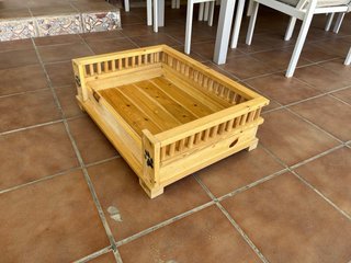 Cama artesanal para mascotas