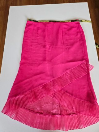 Traje fiesta falda y chaqueta fucsia