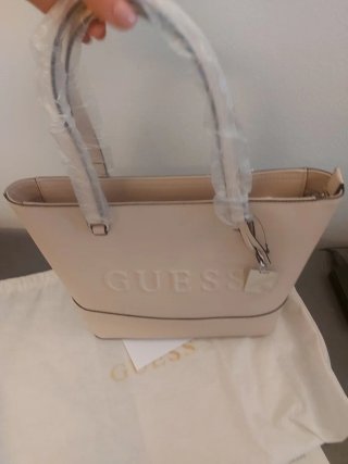 Borsa Guess Beige a Spalla