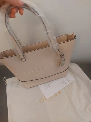 Borsa Guess Beige a Spalla