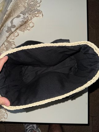 Borsa Prada effetro rafia