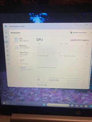 PC HP 250GB SSD 8GB RAM + 2 Mandos + mochila de Pc