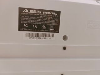 Piano Digital Alesis Recital Blanco
