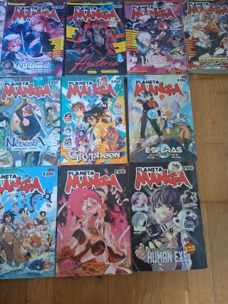 Planeta Manga comics del 1 al 17,20 y 22