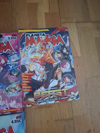 Planeta Manga comics del 1 al 17,20 y 22