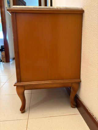 Mesitas de noche madera y mármol
