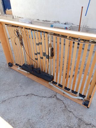 Cama articulada madera y plástico