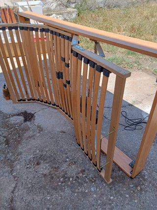 Cama articulada madera y plástico