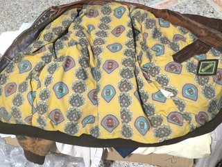 Chaqueta de cuero aviador