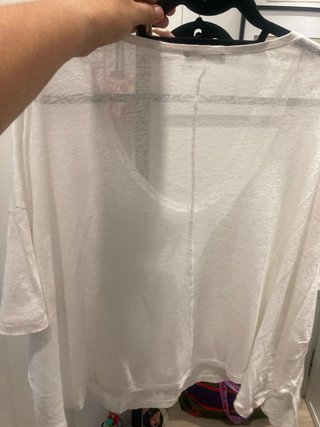 Camiseta blanca holgada