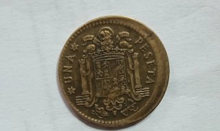 Peseta 1966 con error de acuñación