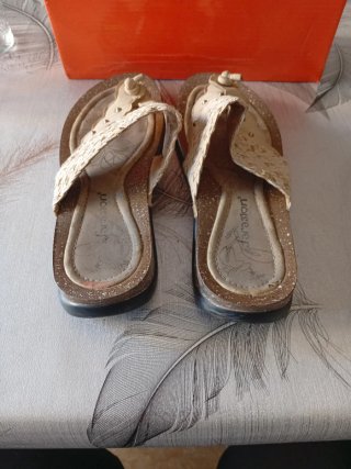 Sandalias beige mujer talla 36
