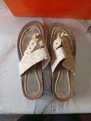 Sandalias beige mujer talla 36