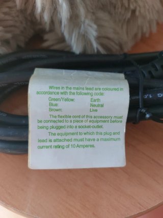 Cable de alimentación con enchufe americano