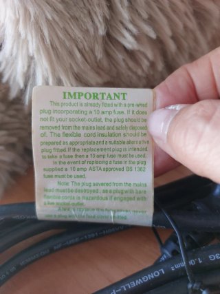 Cable de alimentación con enchufe americano