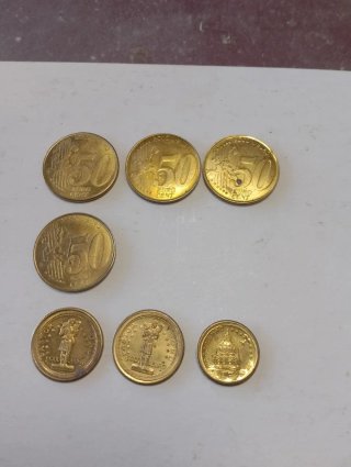 Lote 7 monedas Vaticano Juan Pablo II