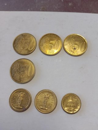 Lote 7 monedas Vaticano Juan Pablo II