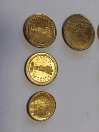 Lote 7 monedas Vaticano Juan Pablo II