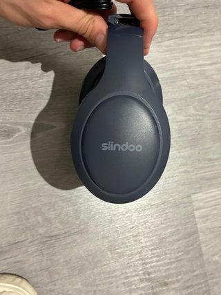 Cascos Bluetooth Sindoo Grises y Azul Marino