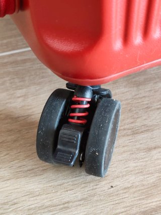 Maleta rígida grande- ampliable roja