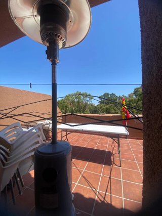 Estufa de Terraza Metálica
