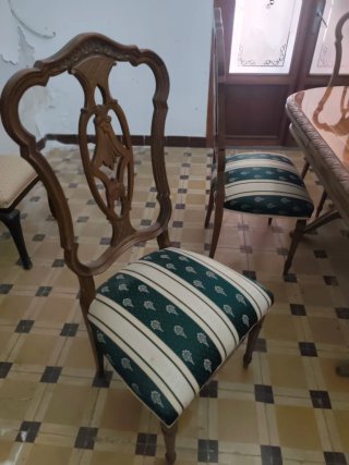 Mesa de comedor extensible de madera