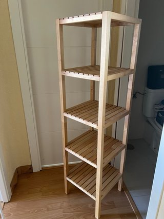Estantería Ikea 5 baldas bambú y madera