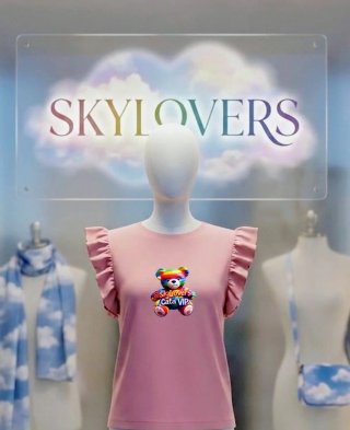 Camiseta Skylovers Volantes Talla Única