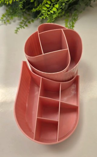 Organizador de escritorio rosa