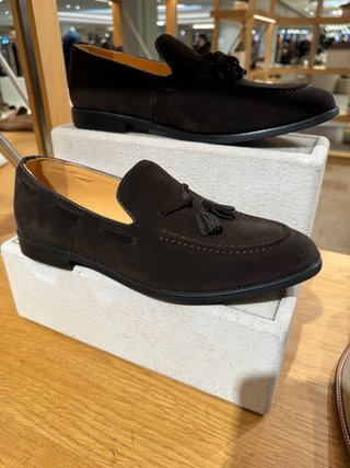 Mocasines de vestir hombre marrones con borlas