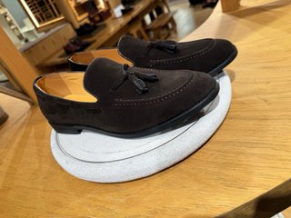 Mocasines de vestir hombre marrones con borlas