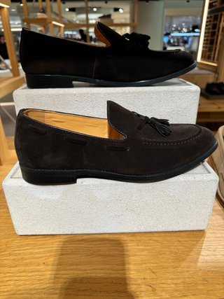 Mocasines de vestir hombre marrones con borlas