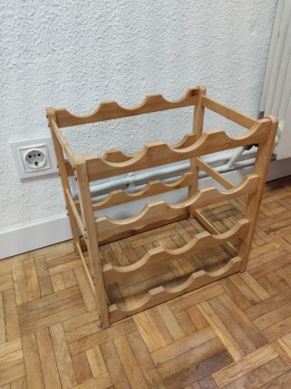 Botellero de madera para 12 botellas