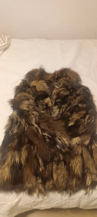 Chaqueta de piel de zorro de Canadá