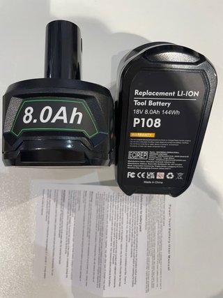 Batería 18V 8.0Ah P108 para Ryobi ONE+