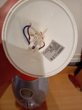 Lámpara Techo Cohete Gris Naranja Rojo