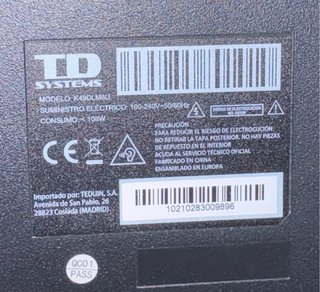 TV 49” 4K Ultra HD TD Systems K49DLM8U