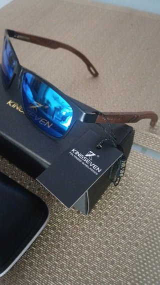 Gafas polarizadas KingSeven Madera Azul