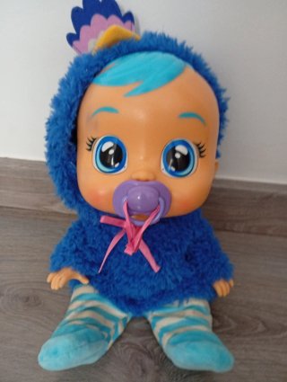 Muñeca Bebé Llorón con Pelo Azul