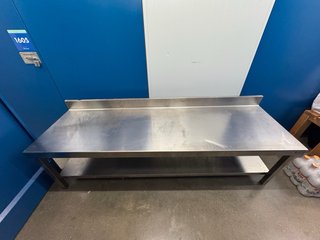 Mesa de acero inoxidable 60x60x200