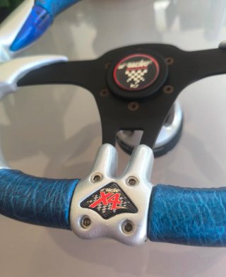 Volante Simoni Racing X4 Azul/Plata.